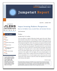 Impact Investing: Rabbinic Perspectives | based on the JLens Survey on Jewish Values and Investment Decisions
